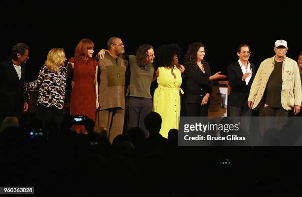 Ian McShane, Edie Falco, Molly Ringwald, Laurence Fishburne, Jamie Byng, Uzo Aduba, Lauren Graham, Klyle MacLachlan and Chevy Chase during the final...