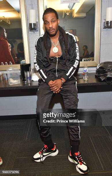 Damar Jackson attends YFN Lucci In Concert at Center Stage on May 17, 2018 in Atlanta, Georgia.