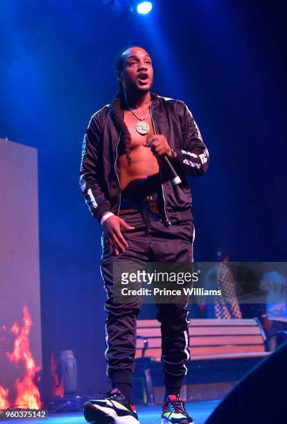 Damar Jackson performs at YFN Lucci In Concert at Center Stage on May 17, 2018 in Atlanta, Georgia.