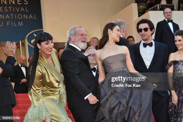 Jordi Molla, Rossy de Palma, Mariela Besuievsky, Terry Gilliam, Stellan Skarsgard, Olga Kurylenko and Adam Driver attend the Closing Ceremony &...