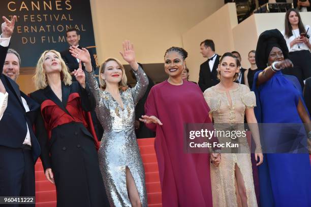 Jury members Denis Villeneuve, Ava DuVernay, Lea Seydoux, Jury president Cate Blanchett, Jury members Kristen Stewart, Khadja Nin, Robert Guediguian...