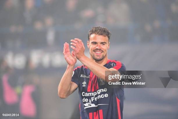 Damien Da Silva of Caen following the Ligue 1 match between SM Caen and Paris Saint Germain at Stade Michel D'Ornano on May 19, 2018 in Caen, .