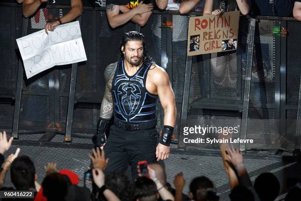Roman Reigns attends WWE Live AccorHotels Arena Popb Paris Bercy on May 19, 2018 in Paris, France.