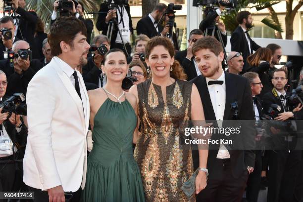 Benicio del Toro;Virginie Ledoyen attend the Closing Ceremony & screening of 'The Man Who Killed Don Quixote' during the 71st annual Cannes Film...