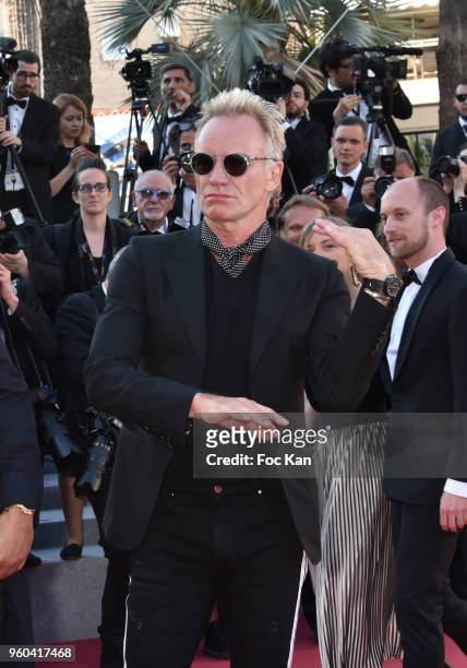 Sting attends the Closing Ceremony & screening of 'The Man Who Killed Don Quixote' during the 71st annual Cannes Film Festival at Palais des...