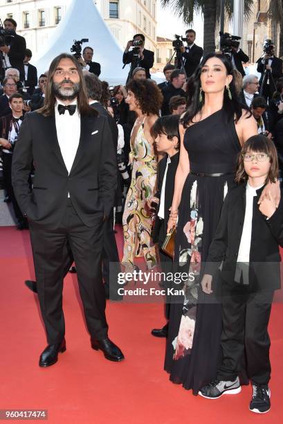 Khaled Mouzanar, Zain Alrafeee and Cannes Film Festival 2018 awarded director Nadine Labaki attend the Closing Ceremony & screening of 'The Man Who...