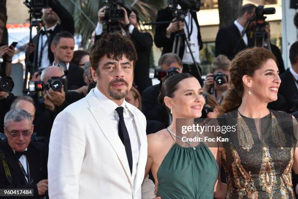 Benicio del Toro;Virginie Ledoyen attend the Closing Ceremony & screening of 'The Man Who Killed Don Quixote' during the 71st annual Cannes Film...