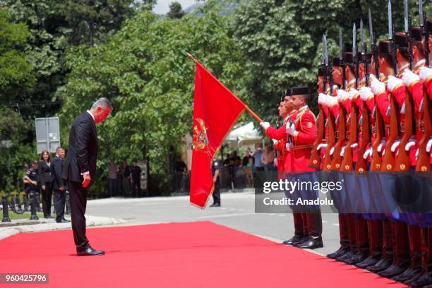 Newly elected President of Montenegro Milo Djukanovic arrives to attend his oath-taking ceremony in Cetinje, Montenegro on May 20, 2018.