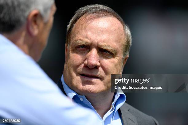 Coach Dick Advocaat of Sparta Rotterdam during the Dutch Jupiler League match between Sparta v FC Emmen at the Sparta Stadium Het Kasteel on May 20,...