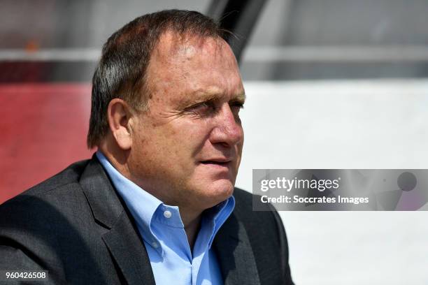 Coach Dick Advocaat of Sparta Rotterdam during the Dutch Jupiler League match between Sparta v FC Emmen at the Sparta Stadium Het Kasteel on May 20,...