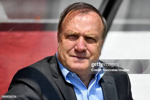 Coach Dick Advocaat of Sparta Rotterdam during the Dutch Jupiler League match between Sparta v FC Emmen at the Sparta Stadium Het Kasteel on May 20,...