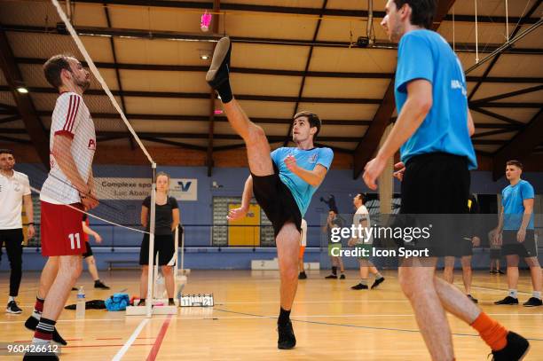 Lukacs Marton of Nagykanizsa during the French Open - Shuttlecock Soccer on May 20, 2018 in Paris, France.