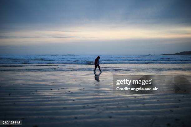 cox bay in tofino, british columbia - angela auclair stock pictures, royalty-free photos & images