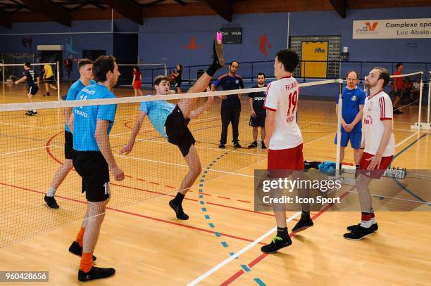 Team of Nagykanizsa against FFC Hagen during the French Open - Shuttlecock Soccer on May 20, 2018 in Paris, France.