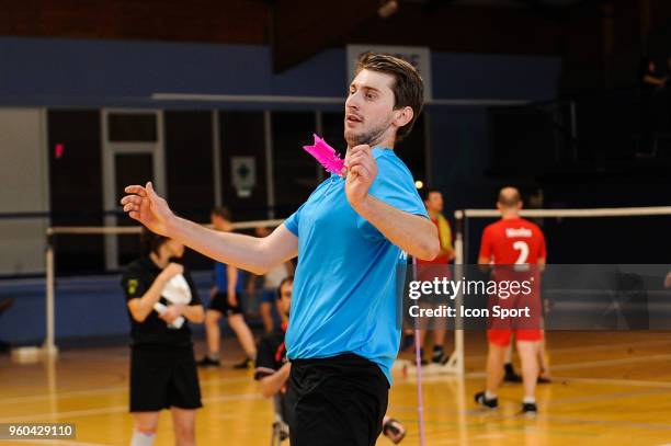 Lukacs Benedek of Nagykanizsa during the French Open - Shuttlecock Soccer on May 20, 2018 in Paris, France.