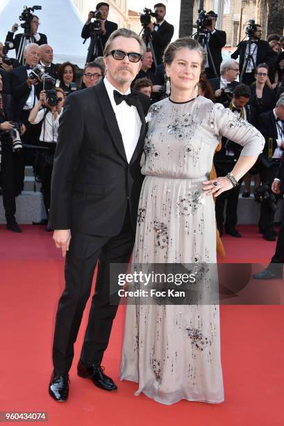 Gary Oldman and Gisele Schmidt attend the Closing Ceremony & screening of 'The Man Who Killed Don Quixote' during the 71st annual Cannes Film...