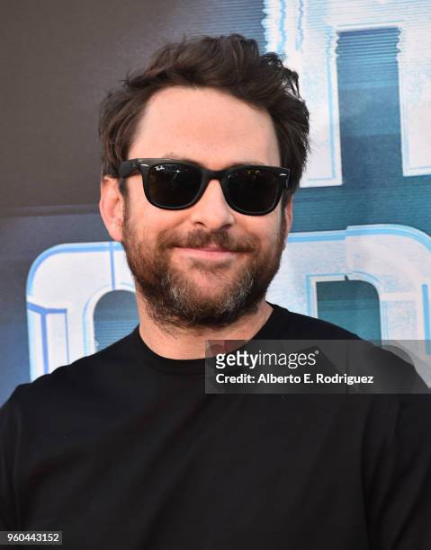 Actor Charlie Day attends the premiere of Global Road Entertainment's "Hotel Artemis" at Regency Village Theatre on May 19, 2018 in Westwood,...