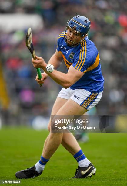 Limerick , Ireland - 20 May 2018; Jason Forde of Tipperary takes a free during the Munster GAA Hurling Senior Championship Round 1 match between...