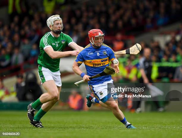 Limerick , Ireland - 20 May 2018; Willie Connors of Tipperary in action against Cian Lynch of Limerick during the Munster GAA Hurling Senior...