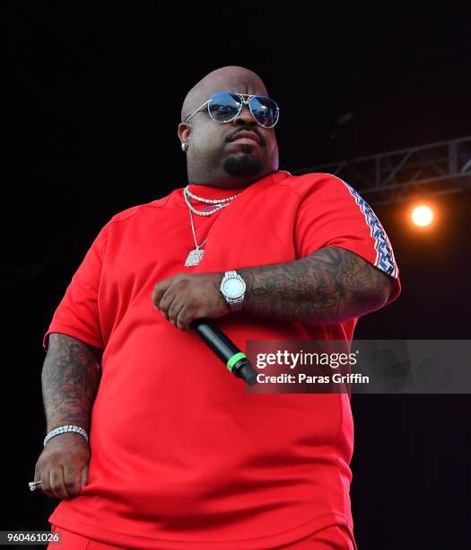 CeeLo Green performs in concert during 2018 Funk Fest Tour at Wolf Creek Amphitheater on May 19, 2018 in Atlanta, Georgia.