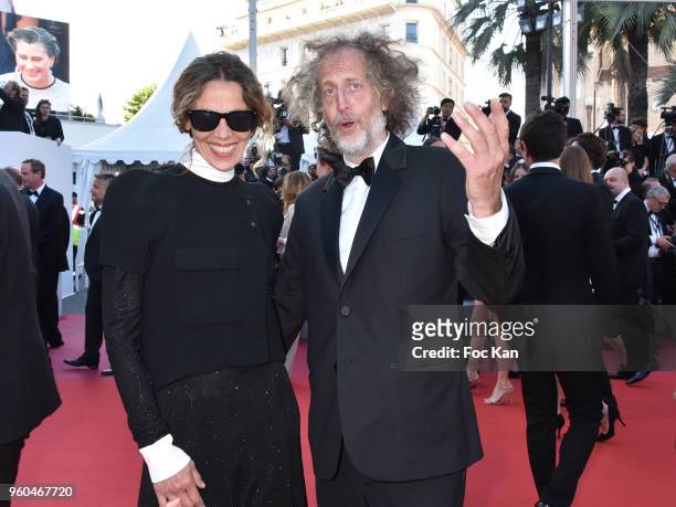 Sculptor Nathalie Ziegler Pasqua and Fabrice de Rohan Chabot attend the Closing Ceremony & screening of The Man Who Killed Don Quixote' during the...
