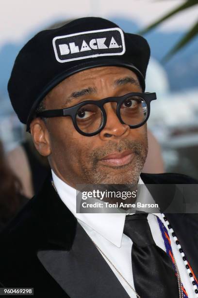 Director Spike Lee poses with the Grand Prix award for 'BlacKkKlansman' at the Palme D'Or Winner Photocall during the 71st annual Cannes Film...