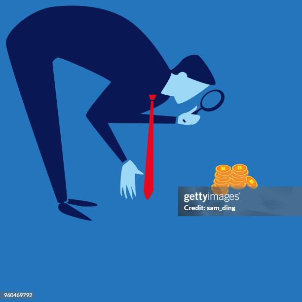 business concept - finding money stock illustrations