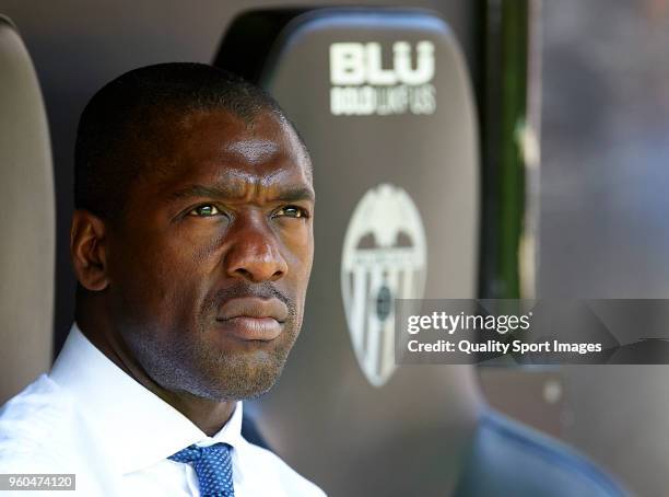 Clarence Seedorf, Manager of Deportivo de La Coruna looks on prior to the La Liga match between Valencia and Deportivo La Coruna at Mestalla Stadium...