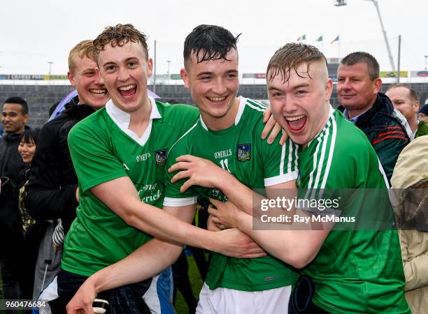 Limerick , Ireland - 20 May 2018; Kyle Hayes of Limerick is congratulated by supporters after the Munster GAA Hurling Senior Championship Round 1...