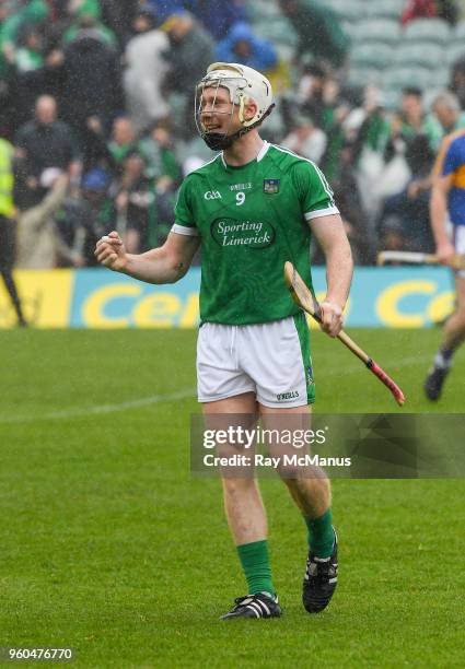 Limerick , Ireland - 20 May 2018; Cian Lynch of Limerick celebrates after the Munster GAA Hurling Senior Championship Round 1 match between Limerick...