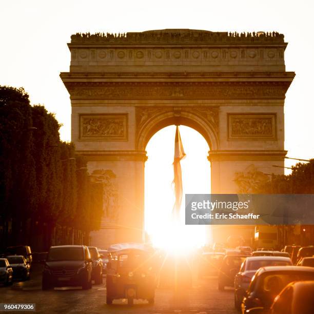 sunset in paris - eric schaeffer bildbanksfoton och bilder