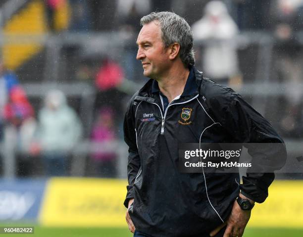 Limerick , Ireland - 20 May 2018; Tipperary manager Michael Ryan near the end of the Munster GAA Hurling Senior Championship Round 1 match between...