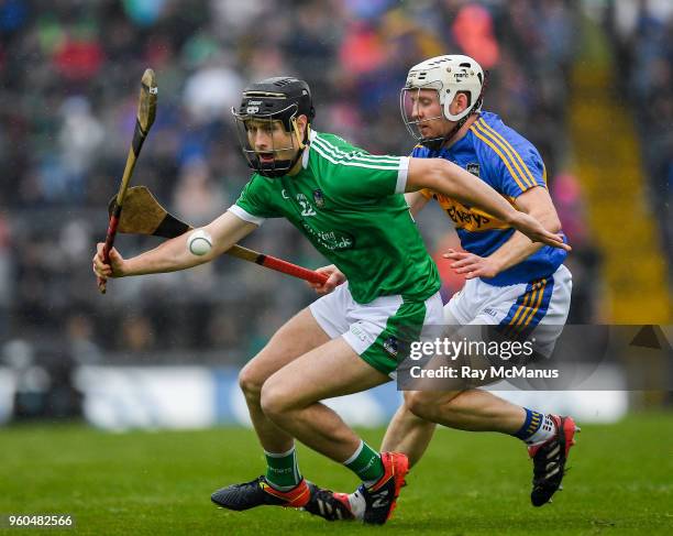 Limerick , Ireland - 20 May 2018; Barry Murphy of Limerick in action against Sean O'Brien of Tipperary during the Munster GAA Hurling Senior...