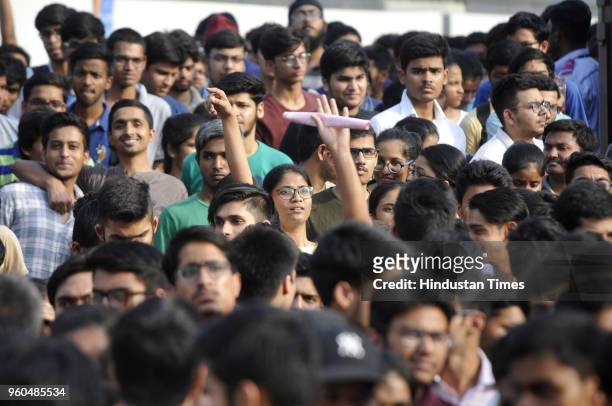 Students coming out after appearing for JEE Advance 2018 exam, on May 20, 2018 in Noida, India. JEE Advance exam held today in two sessions. Paper 1...