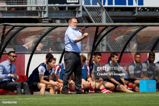 Coach Dick Advocaat of Sparta Rotterdam during the Dutch Jupiler League play-offs final match between Sparta Rotterdam and FC Emmen at the Sparta...