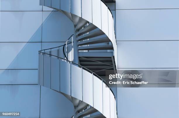 emergency staircase - eric schaeffer stock pictures, royalty-free photos & images