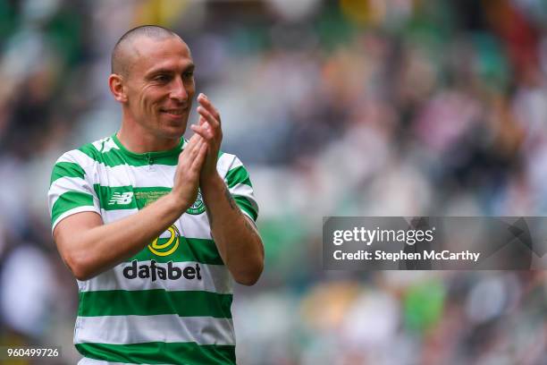 Glasgow , United Kingdom - 20 May 2018; Scott Brown of Celtic following the Scott Brown's testimonial match between Celtic and Republic of Ireland XI...