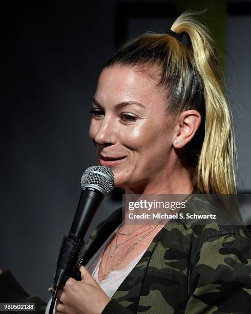 Comedian Jessimae Peluso performs on day five of the NOHO Comedy Festival at Ha Ha Cafe Comedy Club on May 19, 2018 in North Hollywood, California.