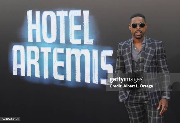 Actor Sterling K. Brown arrives for the Global Road Entertainment's "Hotel Artemis" Premiere held at Regency Village Theatre on May 19, 2018 in...