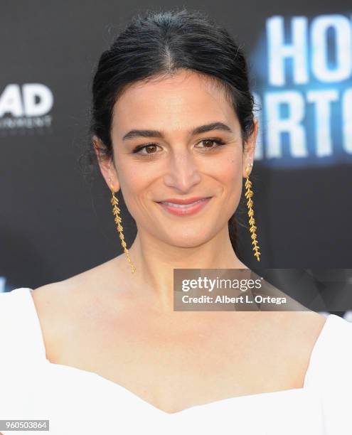 Actress Jenny Slate arrives for the Global Road Entertainment's "Hotel Artemis" Premiere held at Regency Village Theatre on May 19, 2018 in Westwood,...