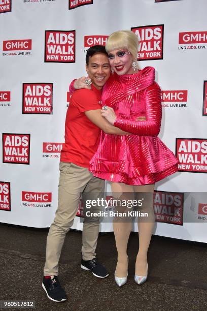 Kelsey Louie and Phi Phi O'Hara attend the 2018 AIDS Walk New York on May 20, 2018 in New York City.