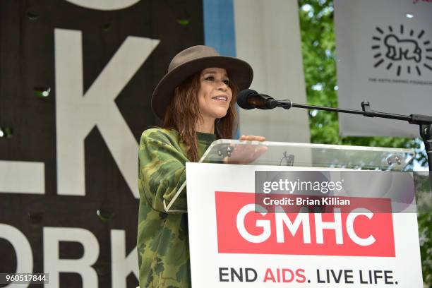 Rosie Perez attends the 2018 AIDS Walk New York on May 20, 2018 in New York City.