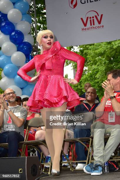 Phi Phi O'Hara, from Ru Paul's Drag Race, attends the 2018 AIDS Walk New York on May 20, 2018 in New York City.
