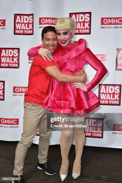 Kelsey Louie and Phi Phi O'Hara attend the 2018 AIDS Walk New York on May 20, 2018 in New York City.