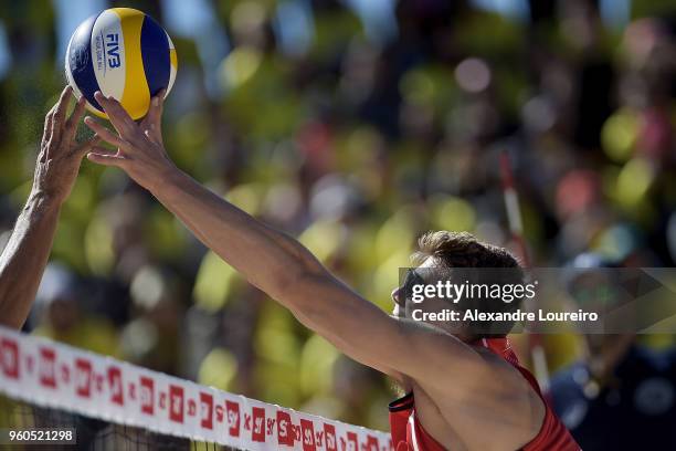 Anders Berntsen Mol of Norway in action during the main draw Menâs FInal match against Evandro Goncalves and Andre Loyola Stein of Brazil at Meia...