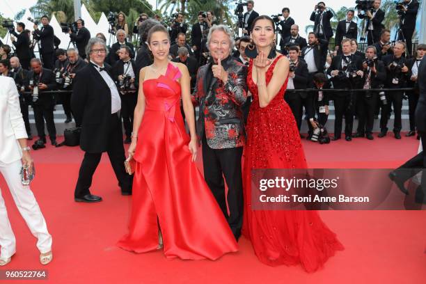 Letizia Pinochi, John Savage and Blanca Blanco attend the screening of "The Wild Pear Tree " during the 71st annual Cannes Film Festival at Palais...