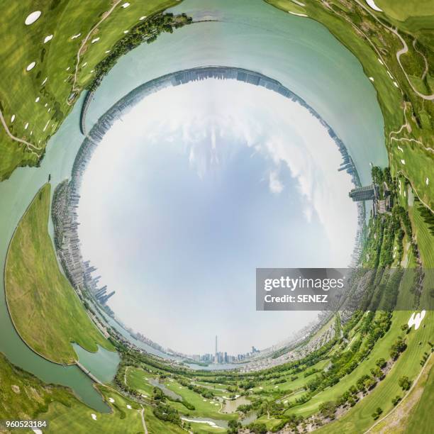 little planet effect - distorted view stock pictures, royalty-free photos & images