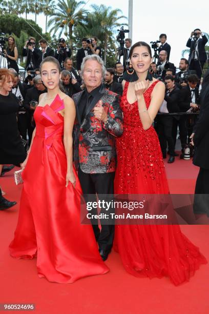 Letizia Pinochi, John Savage and Blanca Blanco attend the screening of "The Wild Pear Tree " during the 71st annual Cannes Film Festival at Palais...