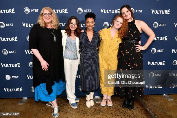 Gretchen J. Berg, Michelle Yeoh, Sonequa Martin-Green, Mary Wiseman, and Mary Chieffo of Star Trek Discovery attend Day Two of the Vulture Festival...