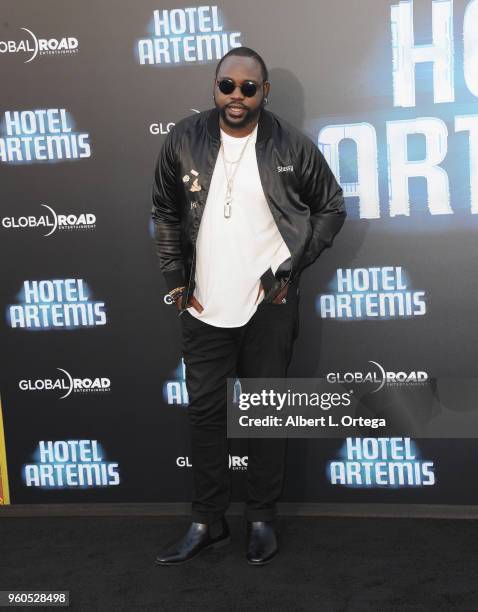 Actor Brian Tyree Henry arrives for the Global Road Entertainment's "Hotel Artemis" Premiere held at Regency Village Theatre on May 19, 2018 in...